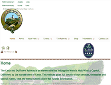 Tablet Screenshot of keith-dufftown-railway.co.uk